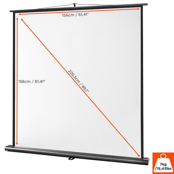 celexon ultramobil Professional projektorduk 160 x 160 cm