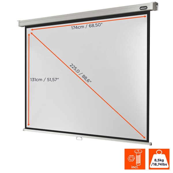 celexon manuell projektorduk Professional 180 x 135 cm, 87"