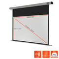 Miniatyrbild 2 av 2: celexon motordriven projektorduk HomeCinema 240 x 135 cm