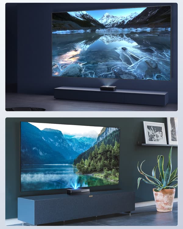BW-VS3 ALR Sort projektionsskærm 4K UHD Anti-Light Reflection 100-tommer Ultra Narrow Bezel Høj lysstyrke kompatibel til alle UST Laser Projector Beam