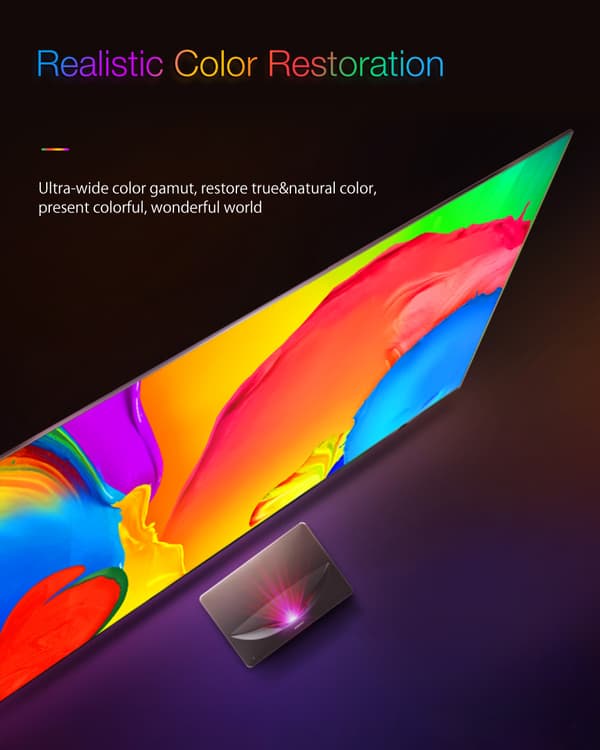 BW-VS3 ALR Sort projektionsskærm 4K UHD Anti-Light Reflection 100-tommer Ultra Narrow Bezel Høj lysstyrke kompatibel til alle UST Laser Projector Beam