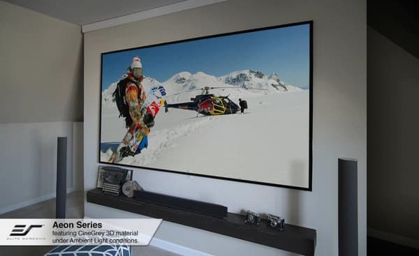 Elite Screens Aeon Series AR100WH2 - Näyttö - sopii seinäkiinnitykseen - 254 cm (100") - 16:9 - CineWhite - musta