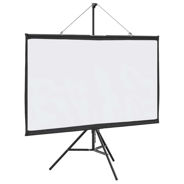 vidaXL projektorlærred med trefod 72" 16:9