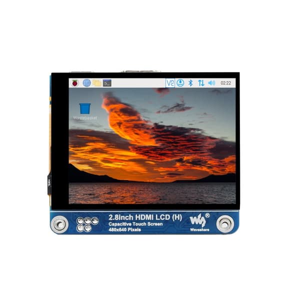 2,8" kapacitiv pekskärm LCD-skärm för Raspberry Pi 480x640 IPS