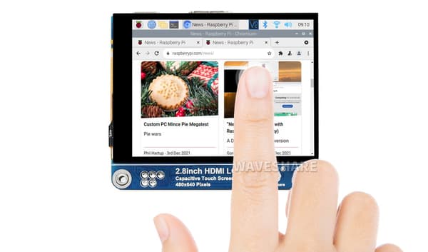 2,8" kapacitiv pekskärm LCD-skärm för Raspberry Pi 480x640 IPS