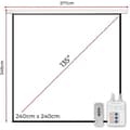 Miniatyrbild 2 av 2: Phoenix Technologies PHPANTALLA-ELEC240 projektionsduk 3,43 m (135") 1:1 - Projektionsdukar (3,43 m (135"), 1:1)