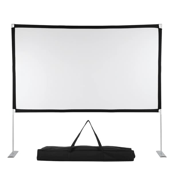 Bärbar projektionsduk, 4K HD-upplösning, 100 tum storlek,100 tum