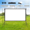 Miniatyrbild 2 av 2: Bärbar Fällbar Filmduk, Högkvalitativ Muslinmaterial, Flera Storleksalternativ,2,6x2,7M