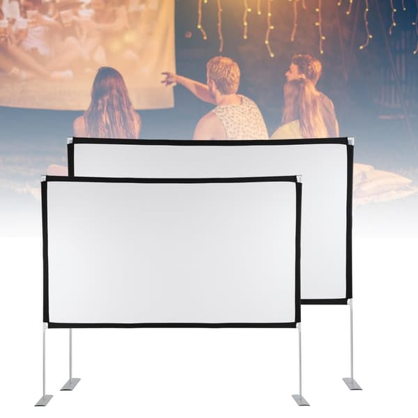 Bärbar Projektorskärm, 100/120 Tum, 4K HD-upplösning, Fällbar Design