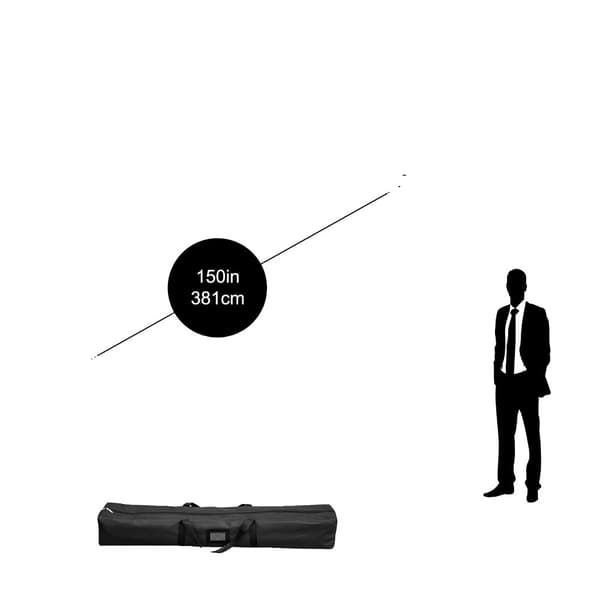Projektorskærm, 16:9 4K HD bredvinkel, bærbar og holdbar,150 tommer