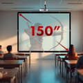 Miniatyrbild 7 av 10: Projektionsduk MacLean MC-168 120"