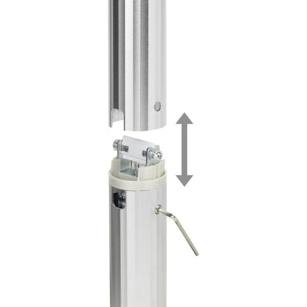 SpeaKa Professional Projector Projektor-takfäste Tiltbar, Vridbar Golv-/ takavstånd (max.): 106 cm Silver