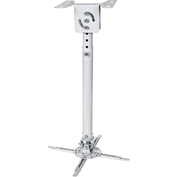 Manhattan 424851 Projektor-takfäste Tiltbar, Vridbar Golv-/ takavstånd (max.): 77 cm Silver