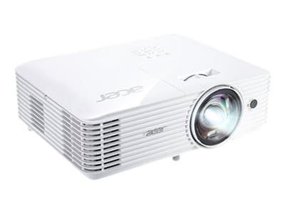Acer S1286H - DLP-projektor - bärbar - 3D - 3500 lumen - XGA (1024 x 768) - 4:3 - fast objektiv med kort kastavstånd