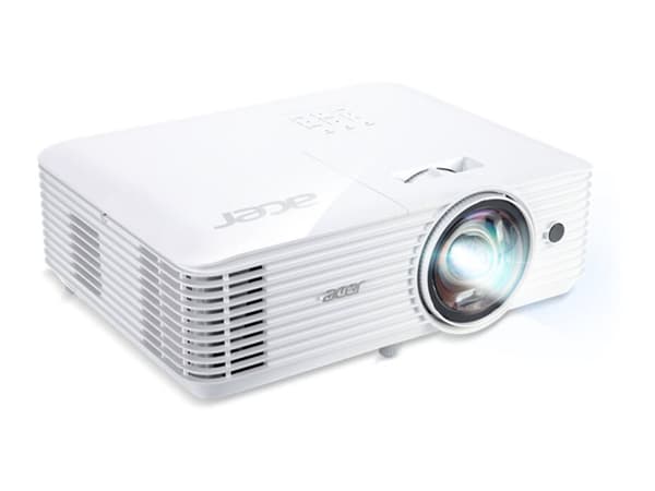 Acer S1286H - DLP-projektor - bärbar - 3D - 3500 lumen - XGA (1024 x 768) - 4:3 - fast objektiv med kort kastavstånd