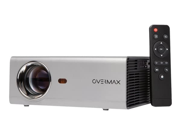 Overmax MultiPic 3.5 - LCD-projektor - bärbar - 1800 ANSI lumen - 1280 x 720 - 16:9 - 720p - Wi-Fi - silver
