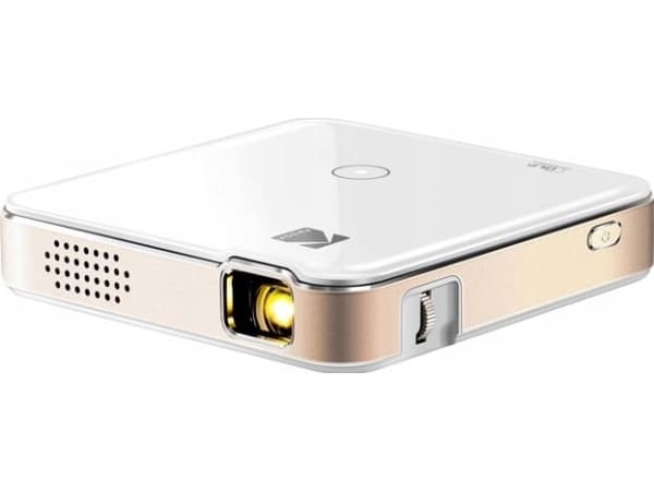Projektori Kodak Portable Series Luma 150 RODPJS150WH WVGA (854x480), 50 ANSI lumenia, 1500:1, valkoinen/kultainen, Wi-Fi