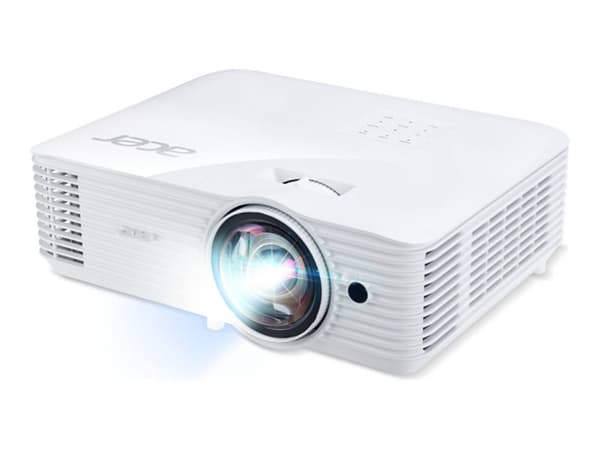 Acer S1286Hn - DLP-projektor - 3D - 3500 lumen - XGA (1024 x 768) - 4:3 - fast objektiv med kort kastavstånd - LAN Vit