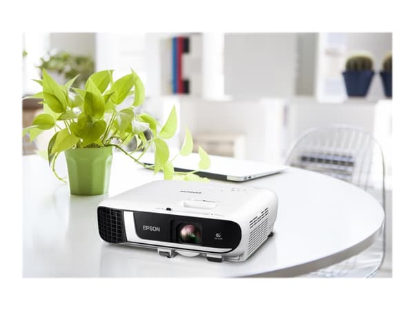 Epson EB-FH52 - 3LCD-projektor - 4000 lumen (vit) - 4000 lumen (färg) - Full HD (1920 x 1080) - 16:9 - 1080p - 802.11n trådlös/Miracast - vit