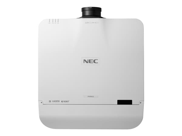 NEC PA804UL - 3LCD-projektor - 3D - 8200 ANSI-lumen - WUXGA (1920 x 1200) - 16:10 - 1080p - zoomobjektiv - LAN - vit - med NP13ZL-objektiv