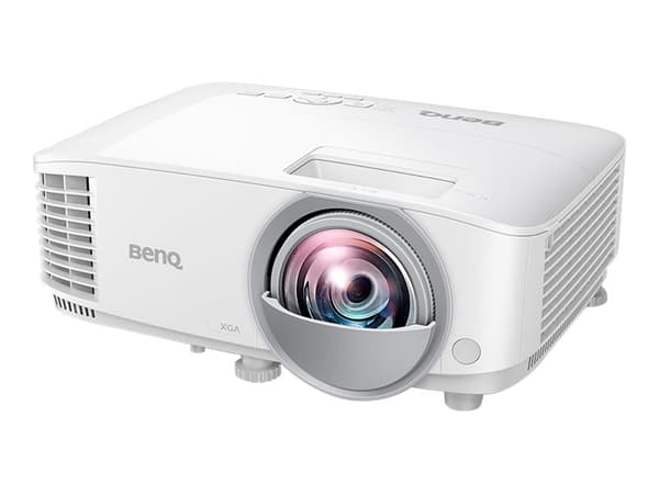 BenQ MX825STH - DLP-projektor - bärbar - 3500 ANSI lumen - XGA (1024 x 768) - 4:3 - fast objektiv med kort kastavstånd - LAN Vit