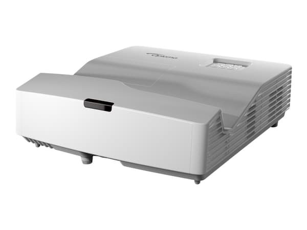 Optoma W340UST - DLP-projektori - 3D - 4000 lumenia - WXGA (1280 x 800) - 16:10 - 720p - ultralyhyt kiinteä linssi - lähiverkko - LAN Valkoinen