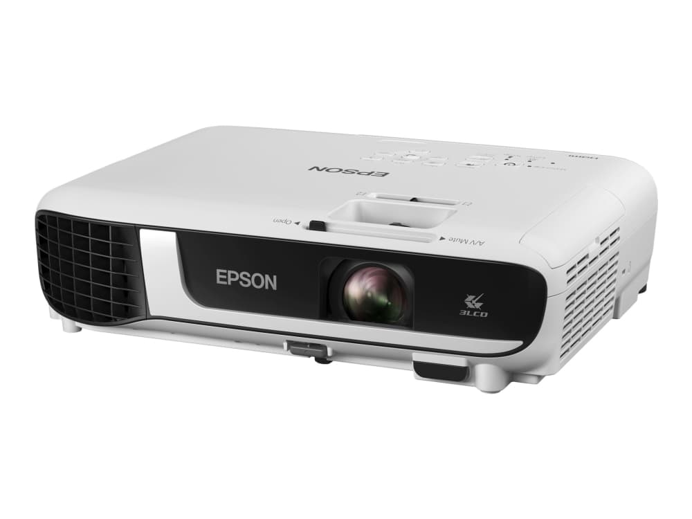 Epson EB-X51 - 3 LCD-projektor - portabel - 3800 lumen (hvit) - 3800 lumen (farge) - XGA (1024 x 768) - 4:3 - hvit