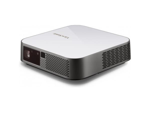 Viewsonic M2e, 1000 ANSI lumenia, LED, 1080p (1920x1080), 3000000:1, 609,6 - 2540 mm (24 - 100"), 0,65 - 2,68 m Harmaa, Valkoinen