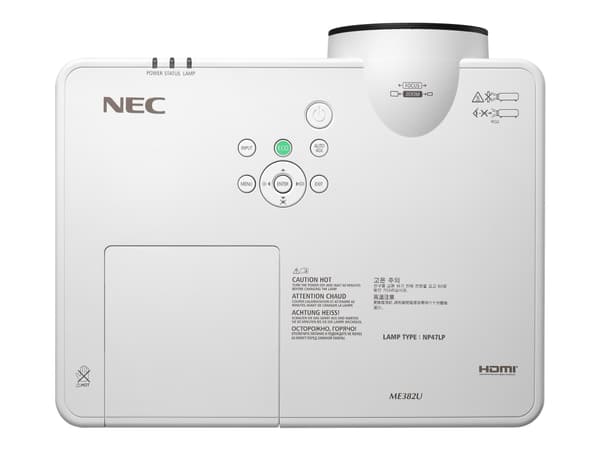 NEC ME403U - ME-sarja - 3LCD-projektori - 4000 ANSI lumenia - WUXGA (1920 x 1200) - 16:10 - LAN - valkoinen - yritysvalikoima