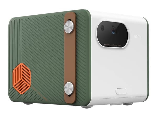 BenQ GS50 - DLP-projektor - LED - portabel - 500 ANSI-lumen - Full HD (1920 x 1080) - 16:9 - 1080p - 802.11a/b/g/n/ac wireless / Bluetooth 4.2 - Andr Grå, Hvit