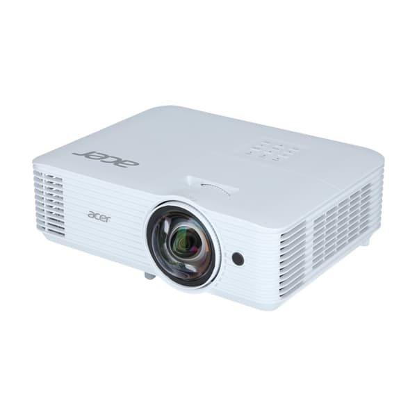 Acer S1386WHn Short-Throw-projektor med AC Power On och 3600 lumen för digital skyltning och hemmabio Vit