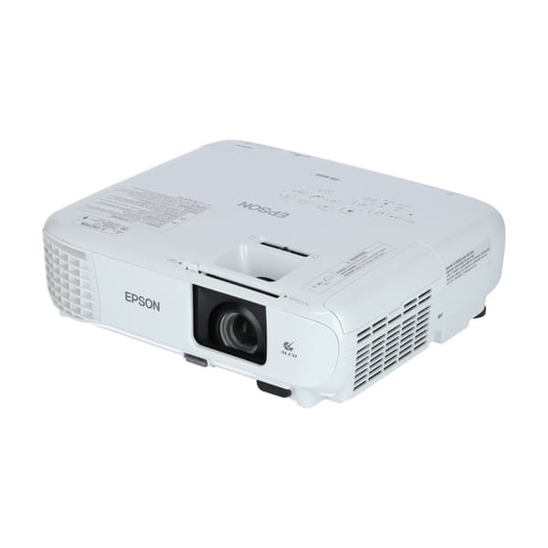 Epson EB-W49-projektor med hög färgljusstyrka, keystone-korrigering och HD Ready för företagstillämpningar Vit