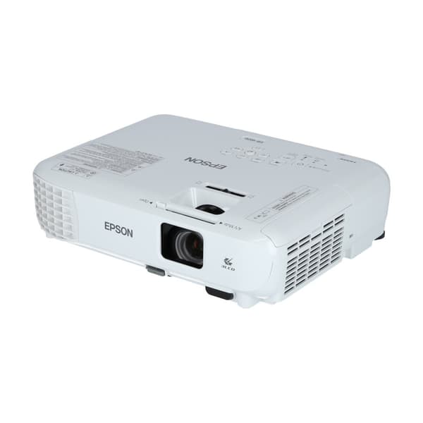 Epson EB-W06-projektor med briljant WXGA-upplösning, WLAN som tillval och enkel installation för flexibel användning hemma och på kontoret Vit