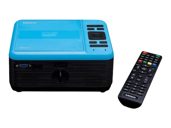 Lenco LPJ-500 - LCD-projektor - bärbar - 2800 lumen - 800 x 480 - 15:9 - svart, blå