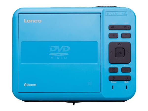 Lenco LPJ-500 - LCD-projektor - bärbar - 2800 lumen - 800 x 480 - 15:9 - svart, blå