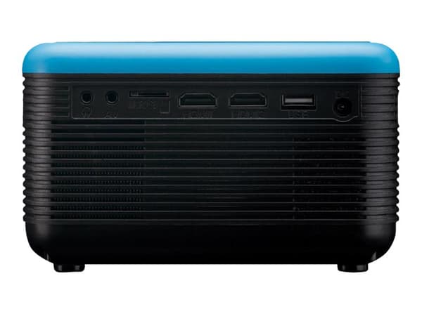 Lenco LPJ-500 - LCD-projektor - bärbar - 2800 lumen - 800 x 480 - 15:9 - svart, blå