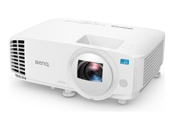 BenQ LW500ST - DLP-projektor - LED - portabel - 3D - 2000 ANSI-lumen - WXGA (1280 x 800) - 16:10 - kortkast zoomlinse - hvit