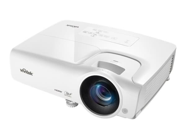 Vivitek DW284-ST - DLP-projektor - bärbar - 3D - 3600 ANSI lumen - WXGA (1280 x 800) - 16:10 Vit