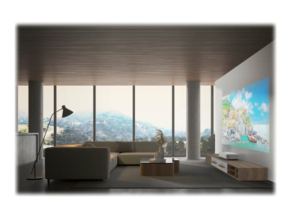 Epson EH-LS800W - 3 LCD-projektor - 4000 lumen (hvit) - 4000 lumen (farge) - 3840 x 2160 (3 x 1920 x 1080) - 16:9 - 4K - ultrakortkast fast linse - 8