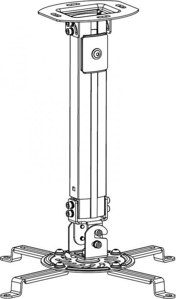 Techly Projektor Loftstøtte forlængelse 545-900 mm Sølv ICA-PM 18M