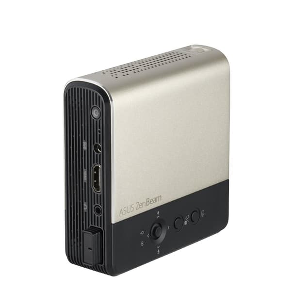 ASUS ZenBeam E2 - DLP-projektor - LED - 300 lm - WVGA (854 x 480) - 16:9 - Guld (90LJ00H3-B01170)