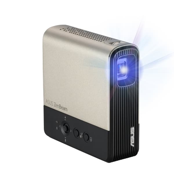 ASUS ZenBeam E2 - DLP-projektori - LED - 300 lm - WVGA (854 x 480) - 16:9 - Kulta (90LJ00H3-B01170) musta, Kulta
