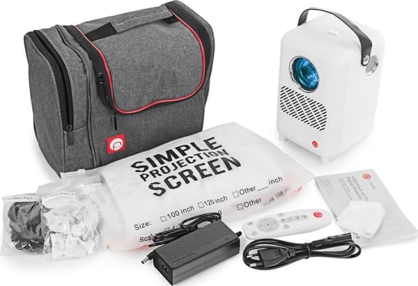 Vivibright Projektor Mobil Projektor M1 LED Full HD Bag Ekran WiFi