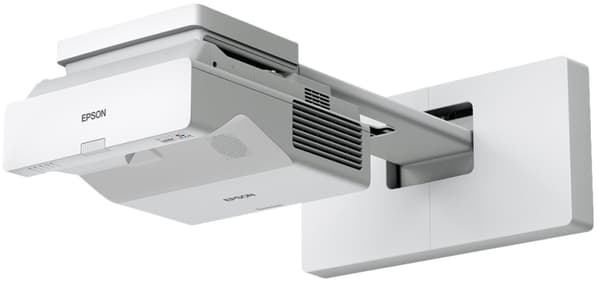 Epson EB-760W - 3 LCD-projektor - 4100 lumen (hvit) - 4100 lumen (farge) - 16:10 - ultrakortkast linse - 802.11a/b/g/n/ac trådløs / LAN/ Miracast - h