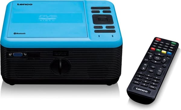 Lenco LPJ-500 - LCD-projektor - bärbar - 2800 lm - 800 x 480 - svart, blå