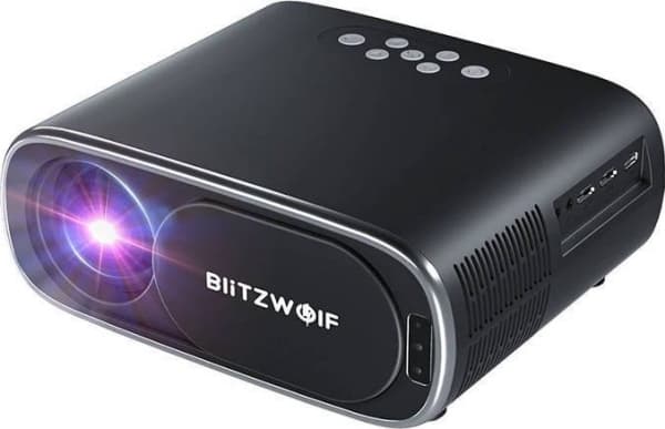 Projektor Blitzwolf Rzutnik / LED-projektor BlitzWolf BW-V4 1080p, Wi-Fi + Bluetooth (czarny)