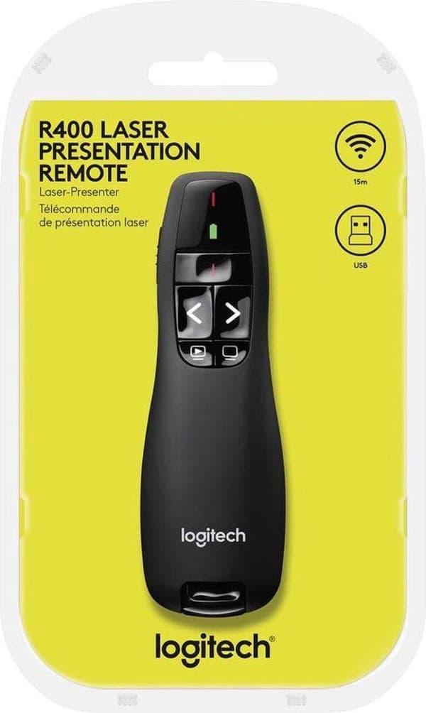 Langaton Logitech R400 RF-juontija musta