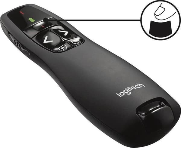 Langaton Logitech R400 RF-juontija musta