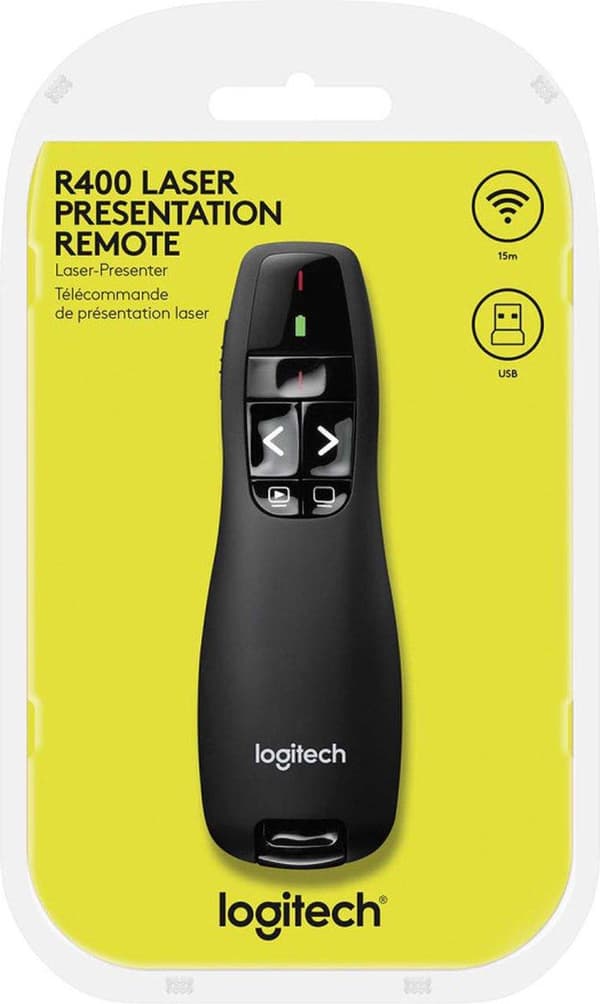 Langaton Logitech R400 RF-juontija musta