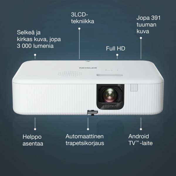 Epson CO-FH02 3LCD Full HD -kotiteatteriprojektori